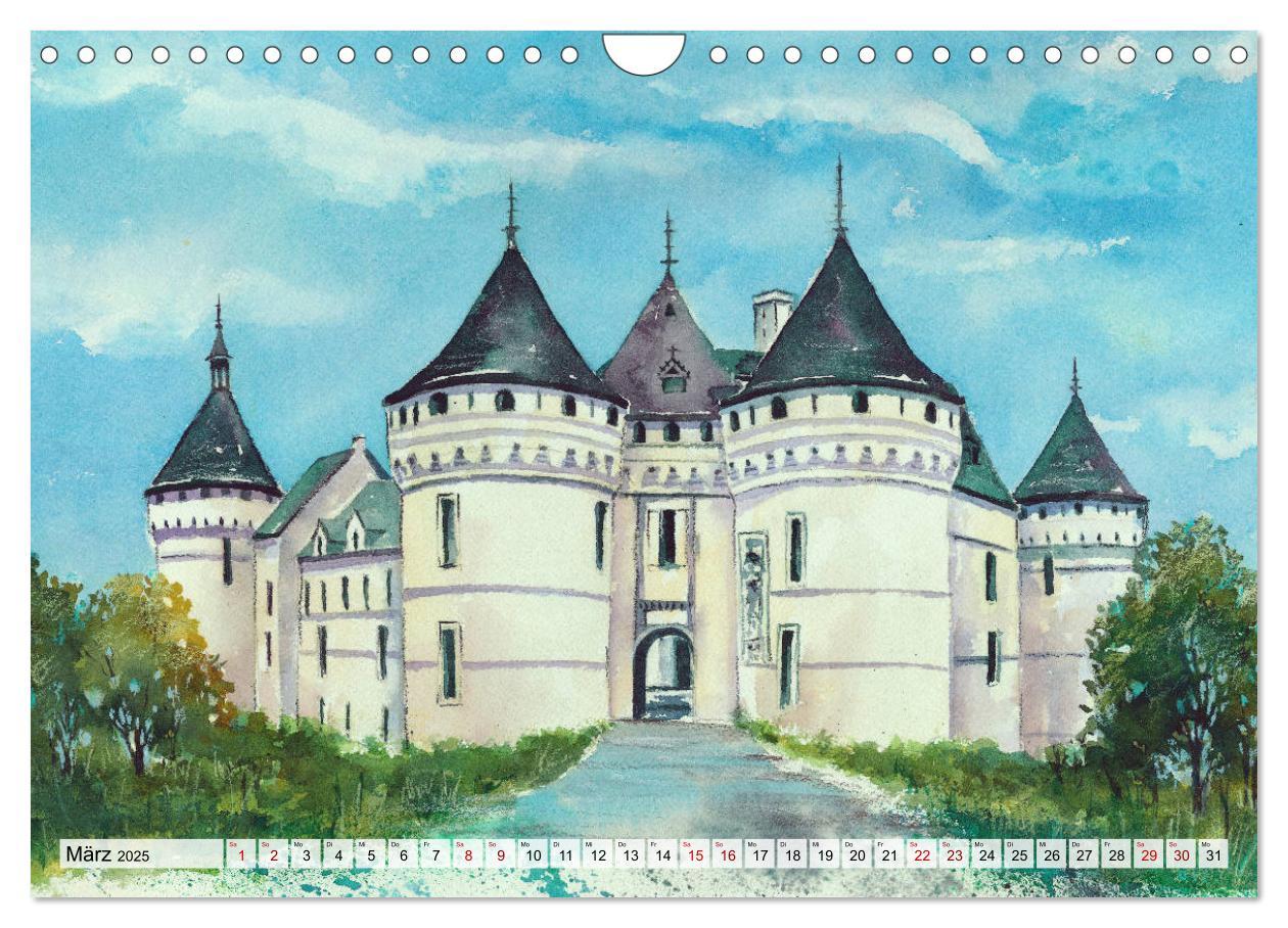 Bild: 9783435421367 | Frankreich Aquarelle (Wandkalender 2025 DIN A4 quer), CALVENDO...