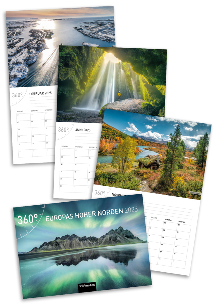 Bild: 9783968555805 | 360° Europas Hoher Norden Broschürenkalender 2025 | Kalender | 28 S.