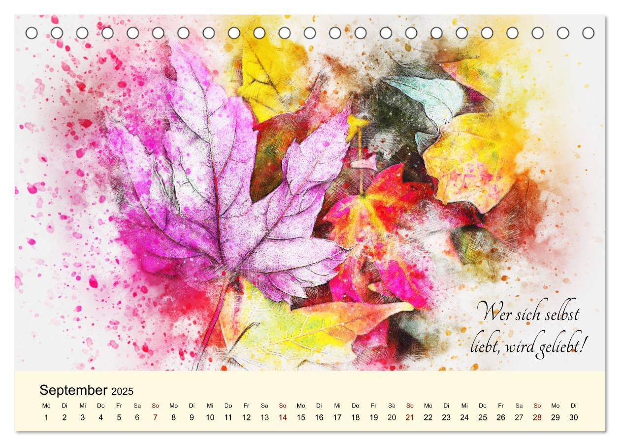 Bild: 9783435182589 | Aquarelle und Lebensweisheiten (Tischkalender 2025 DIN A5 quer),...