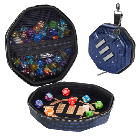 Cover: 637836621323 | ENHANCE Tabletop Collector's Edition Dice Case Blue Dragon Scales