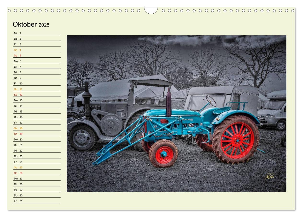 Bild: 9783435586202 | Traktoren - Oldtimer (Wandkalender 2025 DIN A3 quer), CALVENDO...