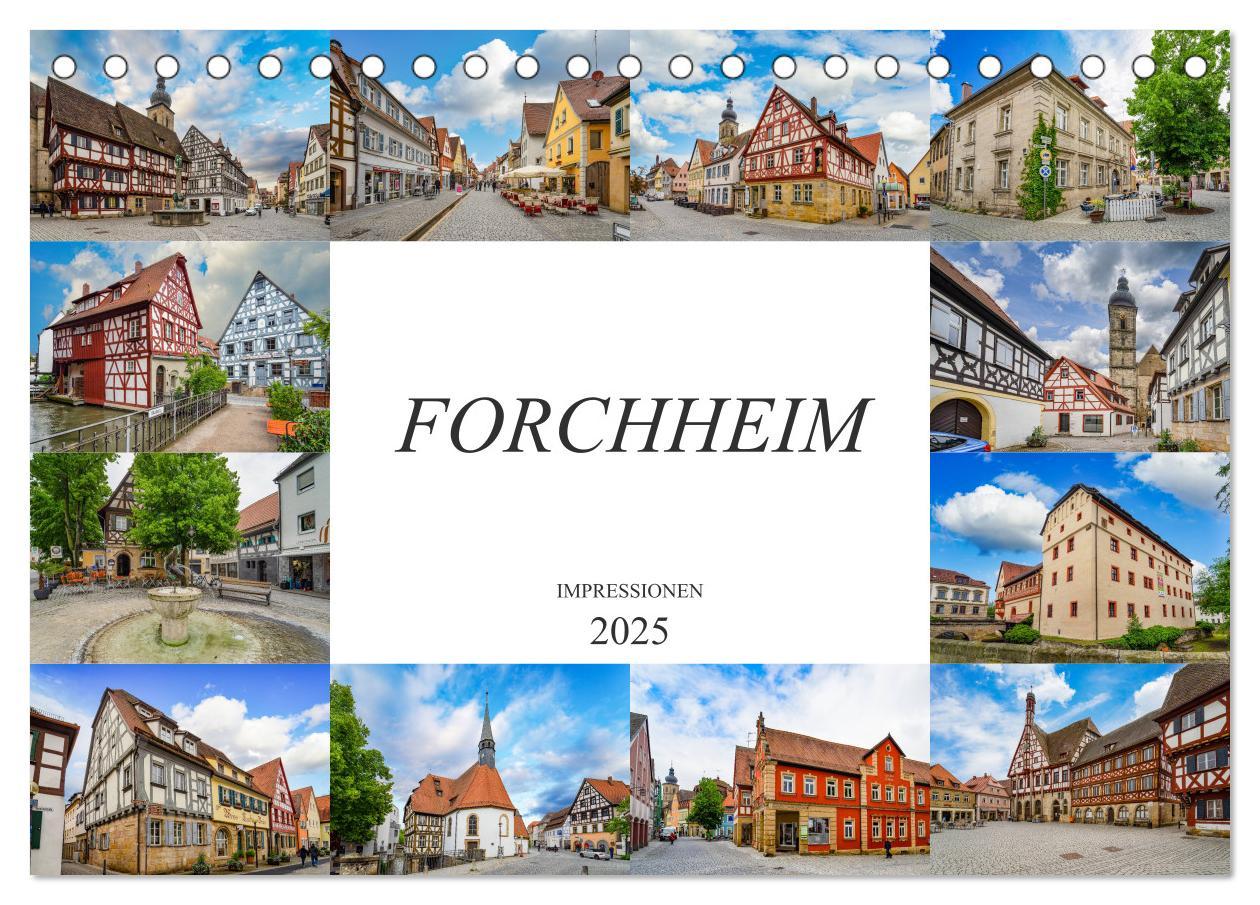 Cover: 9783435226559 | Forchheim Impressionen (Tischkalender 2025 DIN A5 quer), CALVENDO...