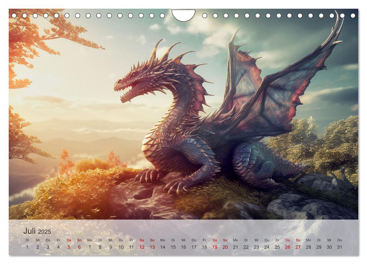 Bild: 9783383835506 | Im Land der schönen Drachen (Wandkalender 2025 DIN A4 quer),...