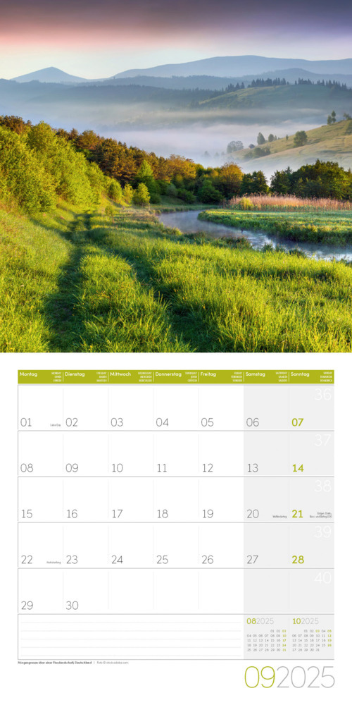 Bild: 9783838445045 | Traumpfade Kalender 2025 - 30x30 | Ackermann Kunstverlag | Kalender