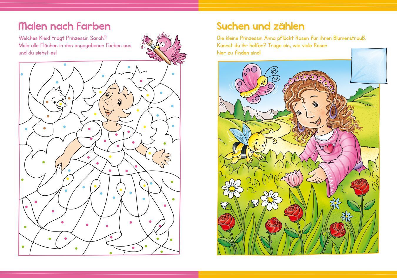 Bild: 9783788640941 | Malen und Rätseln für Kindergartenkinder. Prinzessinnen | Stefan Lohr