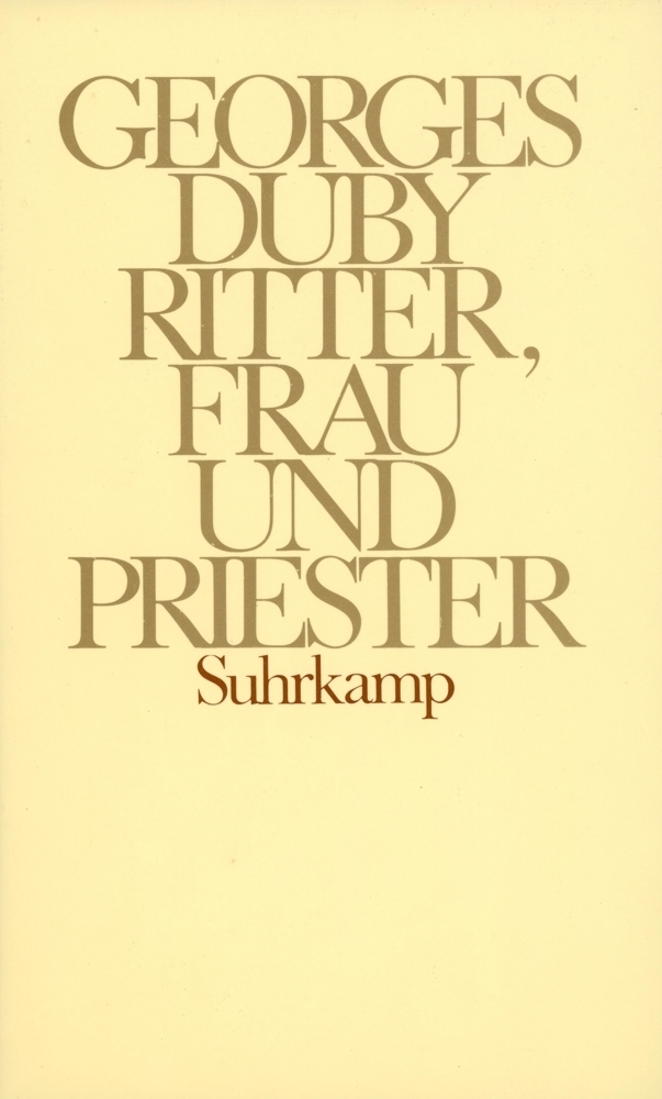 Cover: 9783518577073 | Ritter, Frau und Priester | Die Ehe im feudalen Frankreich | Duby