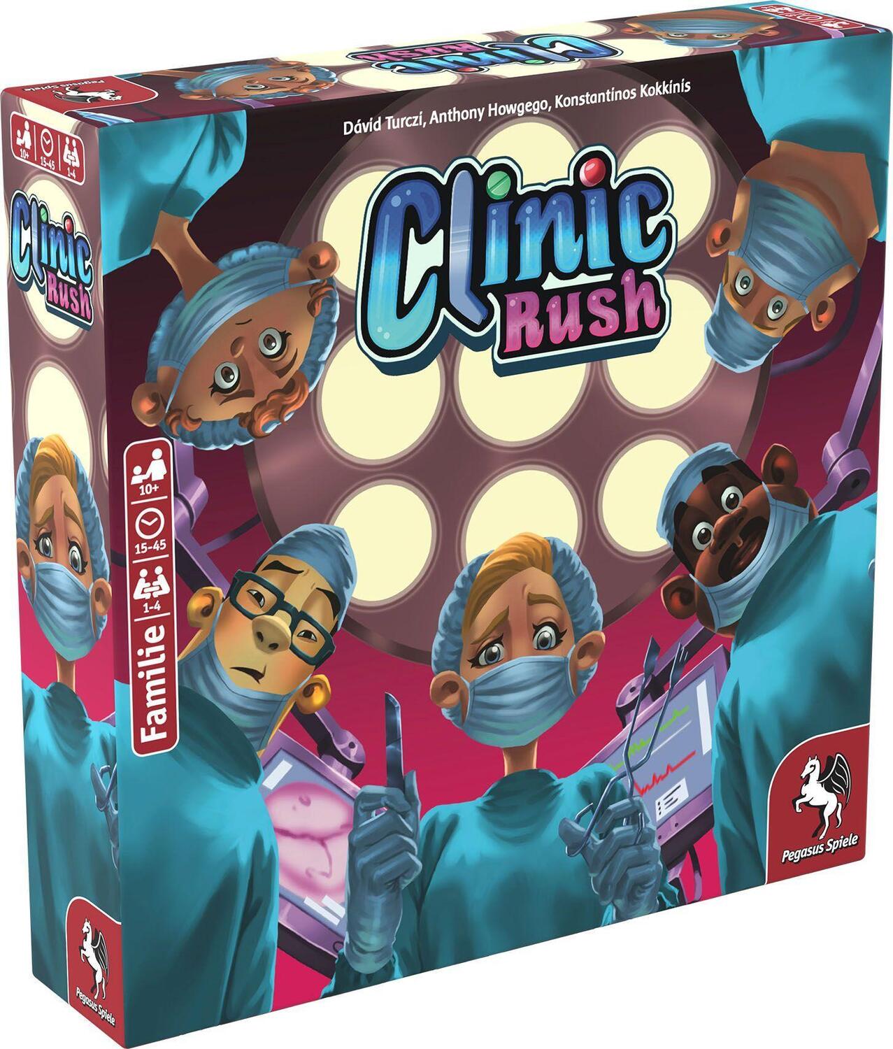 Cover: 4250231729881 | Clinic Rush | David Turczi | Spiel | Brettspiel | 51231G | Deutsch