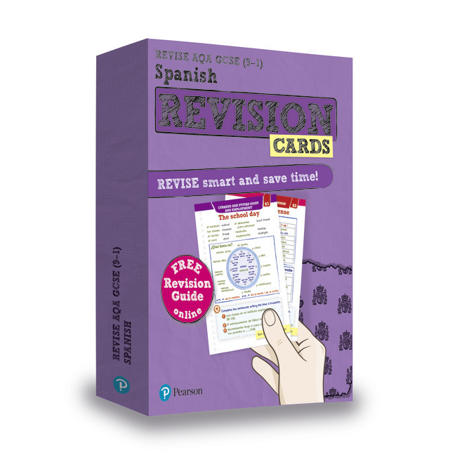 Cover: 9781292270272 | Pearson REVISE AQA GCSE Spanish: Revision Cards incl. online...