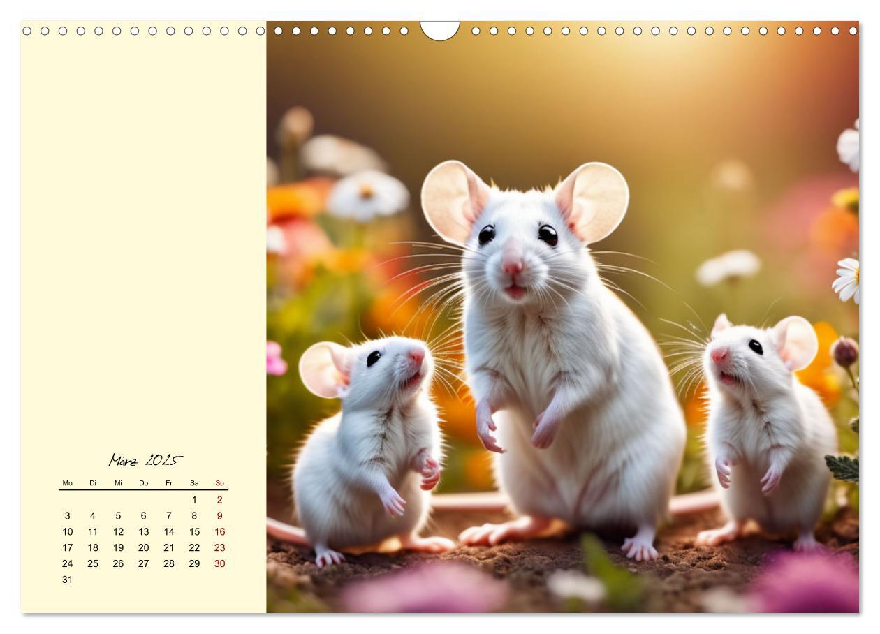 Bild: 9783457148624 | Goldige Mäuse im Grünen (Wandkalender 2025 DIN A3 quer), CALVENDO...