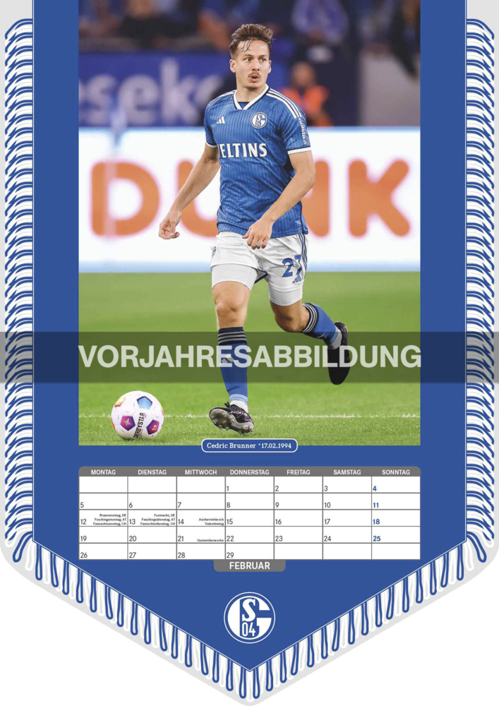 Bild: 4002725994462 | N NEUMANNVERLAGE - FC Schalke 04 2025 Bannerkalender, 29,7x42cm,...