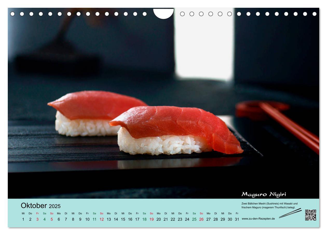 Bild: 9783435460182 | Sushi - Sashimi mit Anleitung für perfektes Gelingen (Wandkalender...