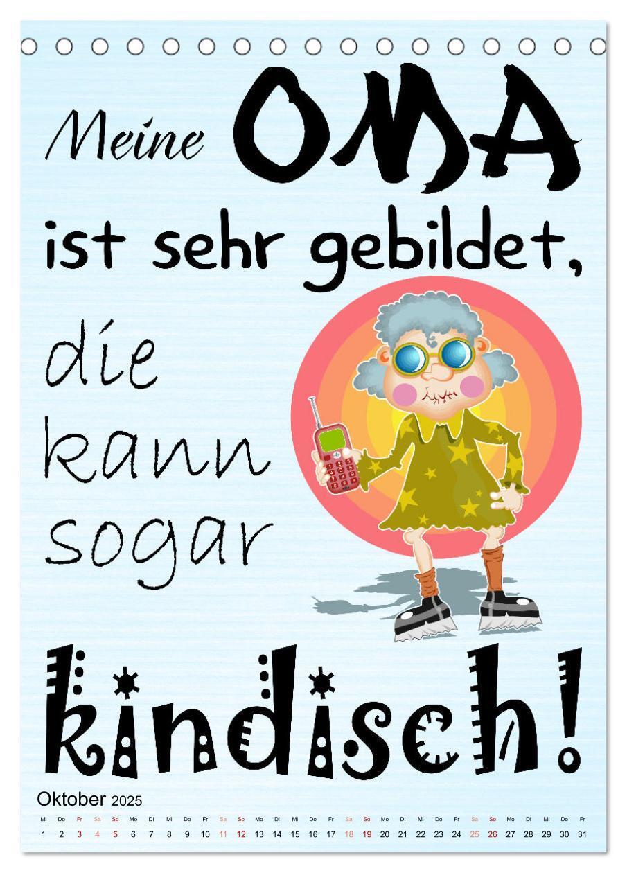 Bild: 9783435887644 | Glück ist, Oma zu sein (Tischkalender 2025 DIN A5 hoch), CALVENDO...