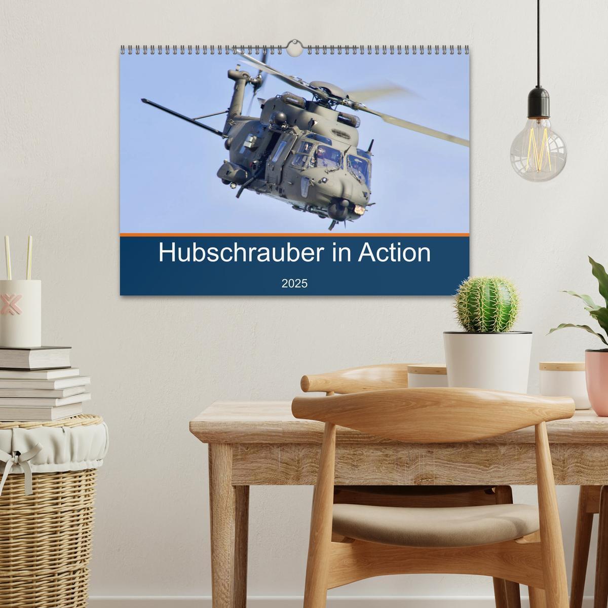 Bild: 9783435172085 | Hubschrauber in Action (Wandkalender 2025 DIN A3 quer), CALVENDO...