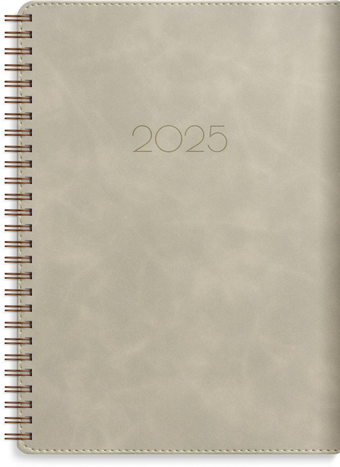 Cover: 7340188003817 | Burde Senator A5 Twist beige Kalender 2025 | Terminplaner für 2025