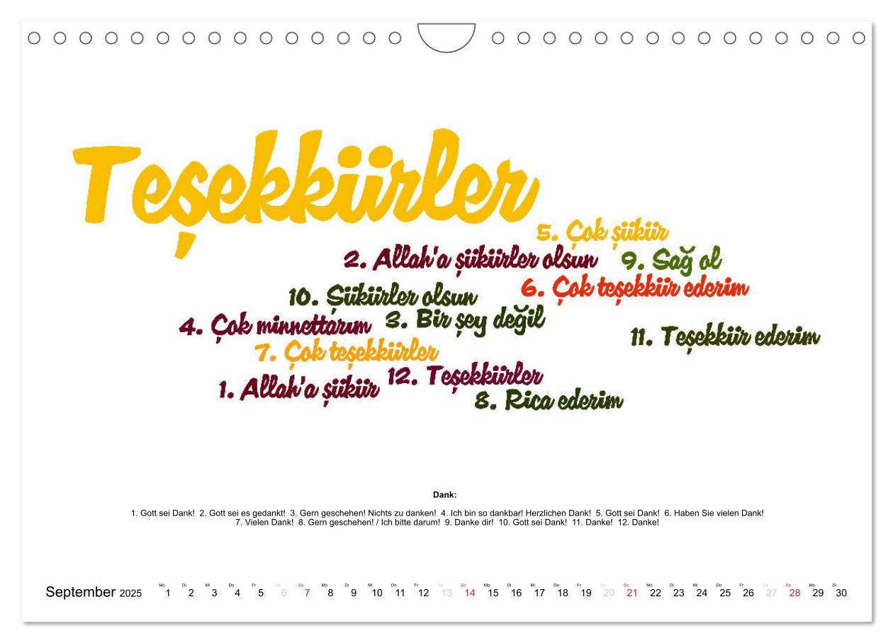 Bild: 9783435176021 | Smalltalk Sprachkalender Türkisch-Deutsch (Wandkalender 2025 DIN A4...