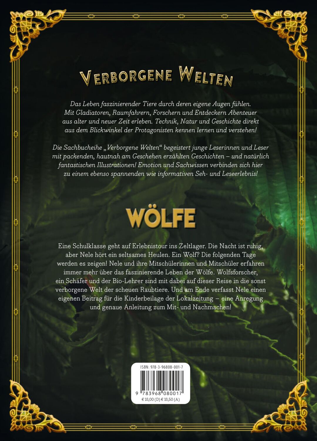 Rückseite: 9783968080017 | Verborgene Welt der Wölfe | Kristina Scharrmacher-Schreiber | Buch