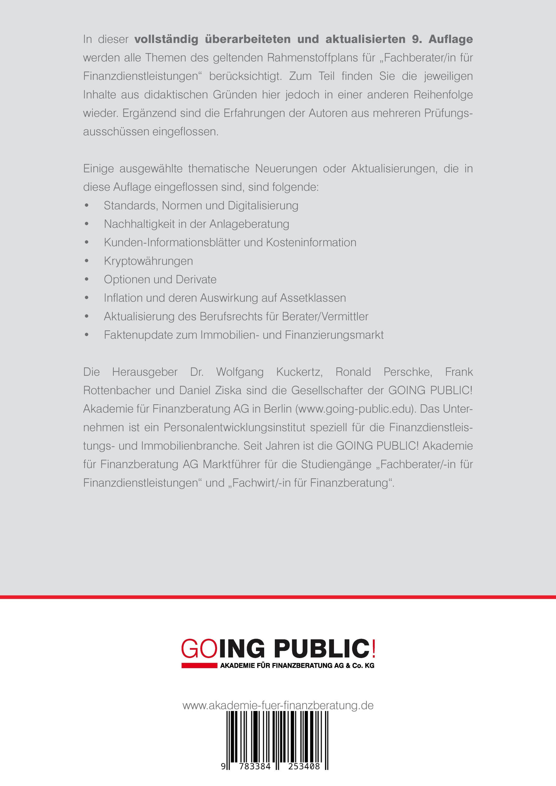 Rückseite: 9783384253408 | Praxiswissen Finanzdienstleistungen | AG | Taschenbuch | Paperback