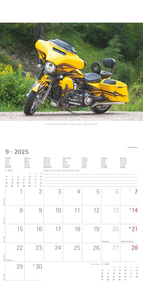 Bild: 4251732340940 | Alpha Edition - Harleys 2025 Broschürenkalender, 30x30cm,...