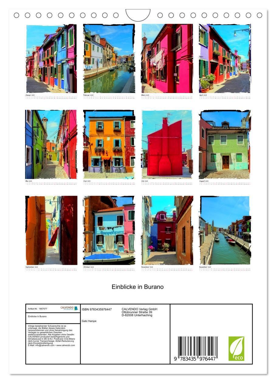 Bild: 9783435976447 | Einblicke in Burano (Wandkalender 2025 DIN A4 hoch), CALVENDO...