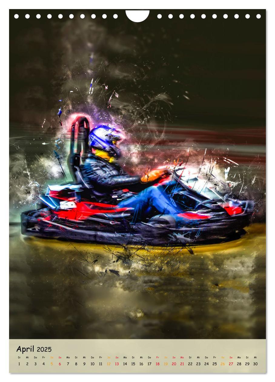 Bild: 9783435911554 | Gokart spektakulär (Wandkalender 2025 DIN A4 hoch), CALVENDO...