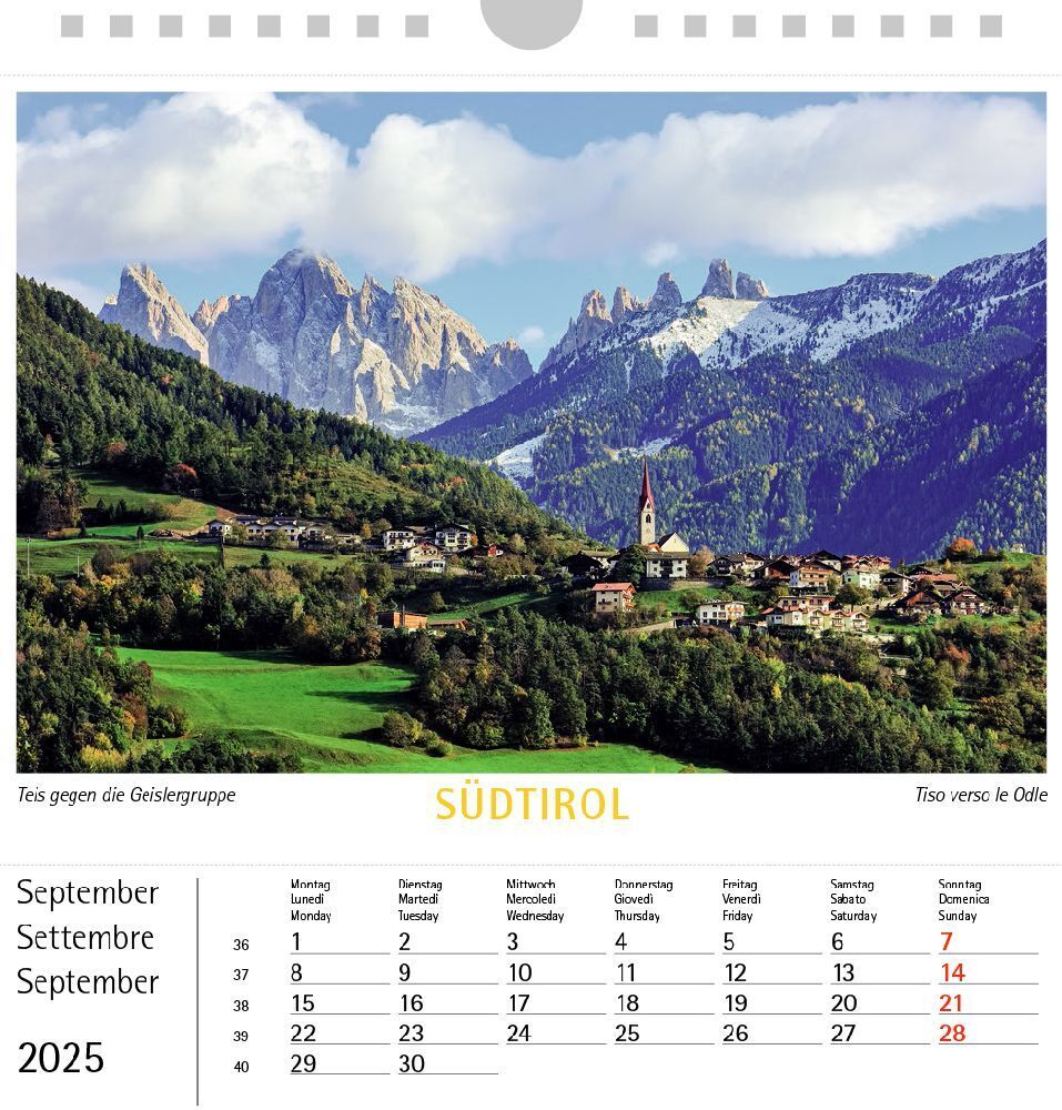 Bild: 9788887531657 | Südtirol 025, Postkartenkalender Querformat | Kalender | 2025