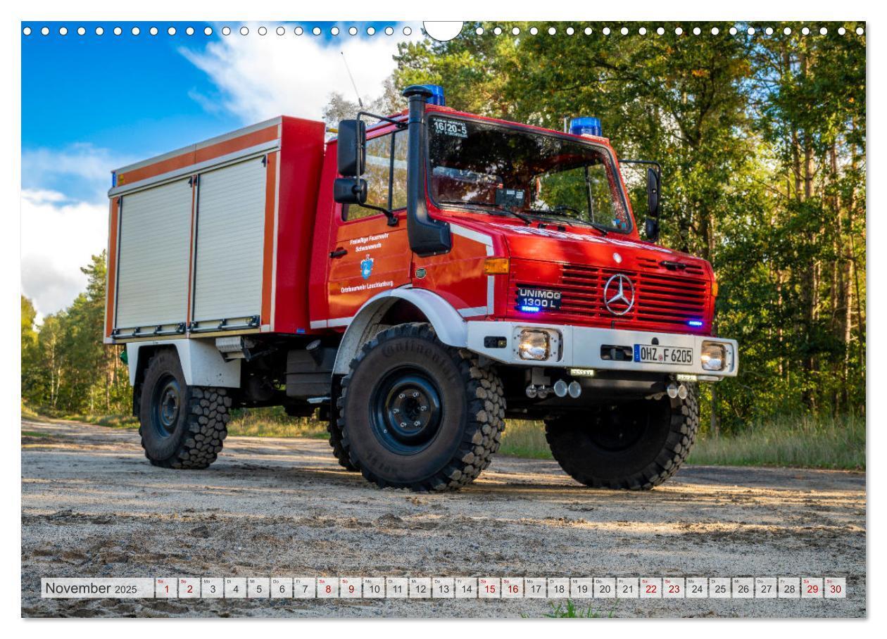 Bild: 9783383931604 | Die 4 UNIMOGS der Feuerwehr Schwanewede (Wandkalender 2025 DIN A3...