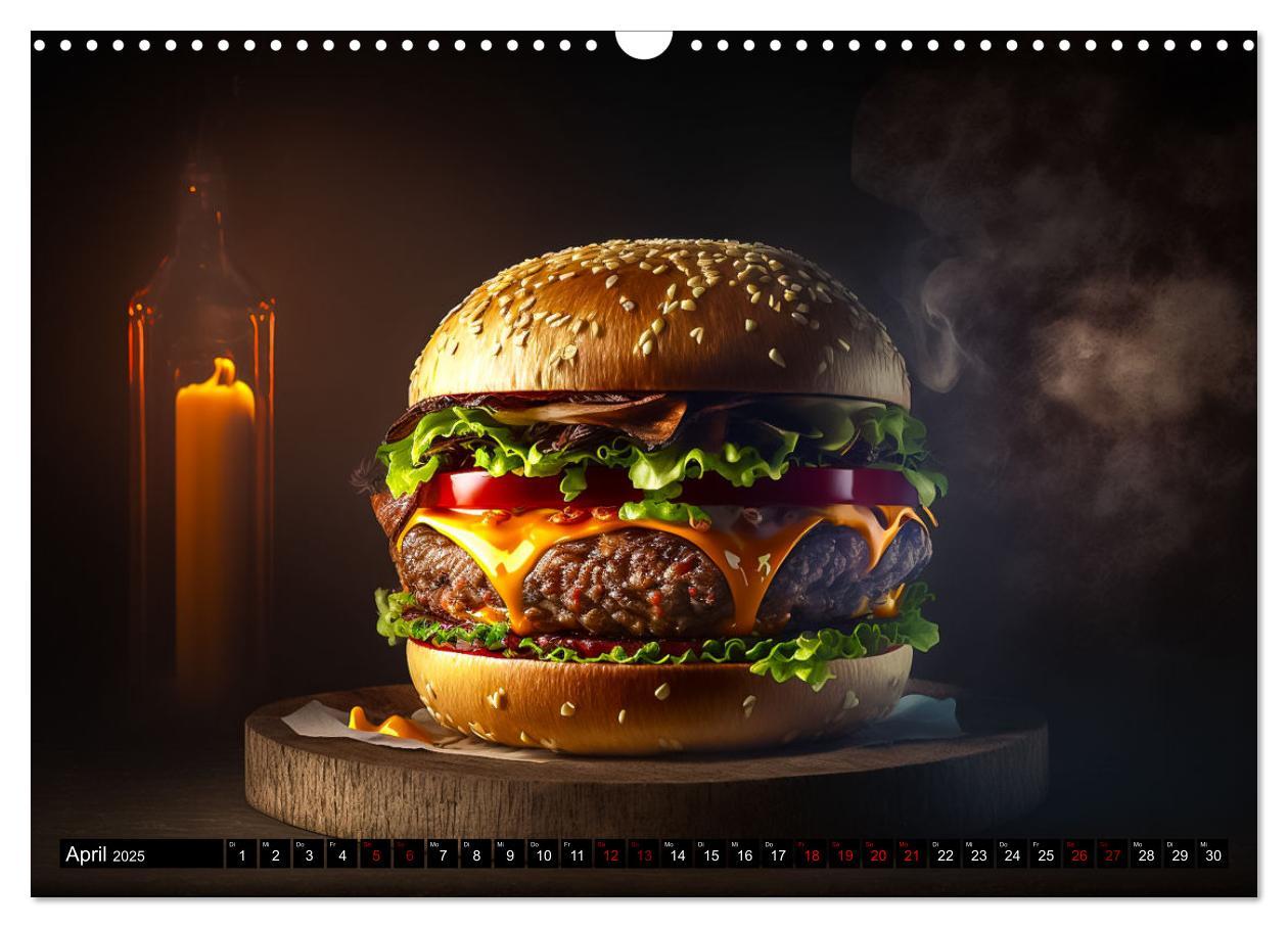 Bild: 9783383912979 | Burgerfood (Wandkalender 2025 DIN A3 quer), CALVENDO Monatskalender