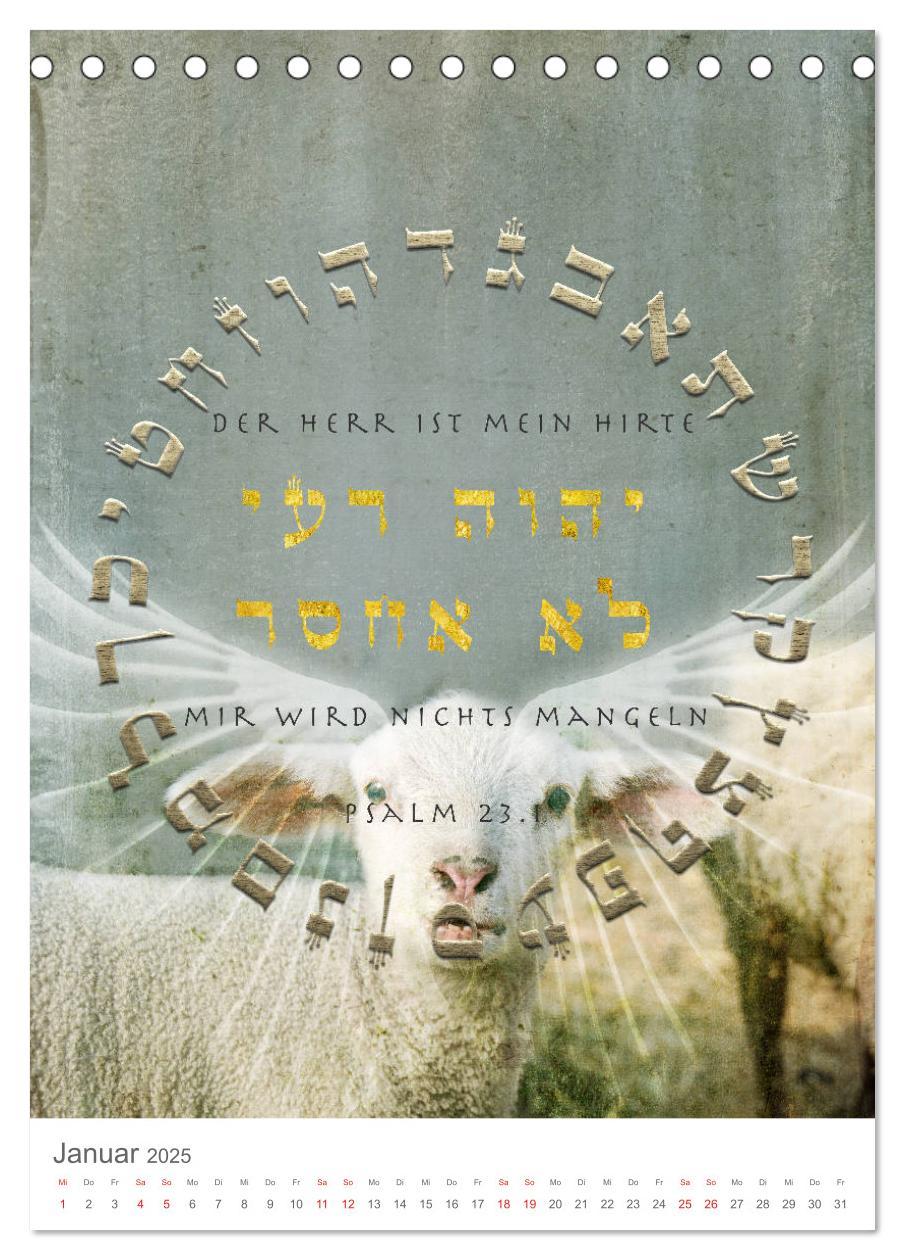 Bild: 9783435978472 | Psalmen Tehilim Hebräisch - Deutsch (Tischkalender 2025 DIN A5...