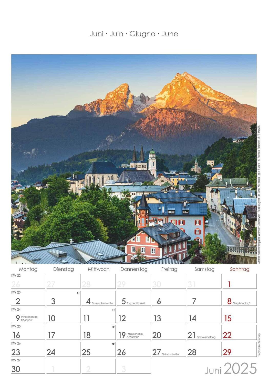 Bild: 4251732341190 | Bayern 2025 - Bild-Kalender 23,7x34 cm - Regional-Kalender -...