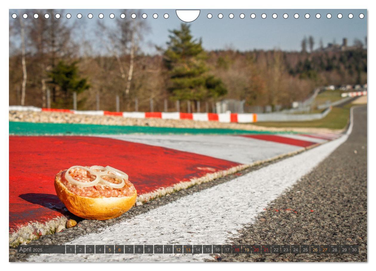 Bild: 9783383859458 | Nürburgring - Mettbrötchenkalender (Wandkalender 2025 DIN A4 quer),...