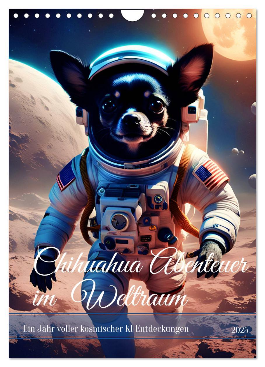 Cover: 9783383792816 | Chihuahua Abenteuer im Weltraum (Wandkalender 2025 DIN A4 hoch),...