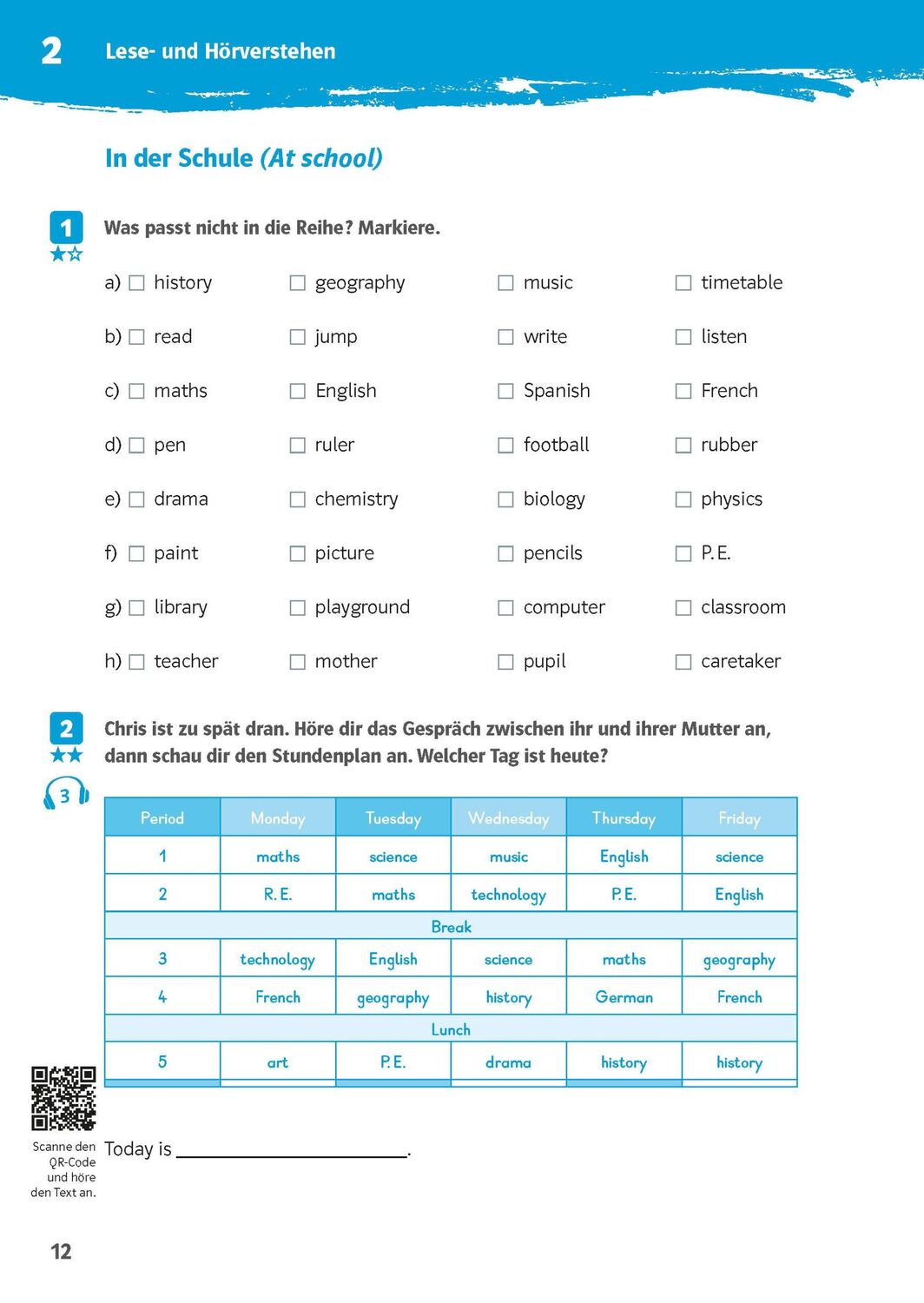 Bild: 9783129276396 | Klett 10-Minuten-Training Englisch Lese- und Hörverstehen 6. Klasse