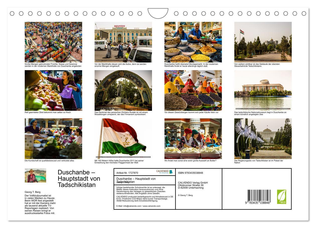 Bild: 9783435038848 | Duschanbe ¿ Hauptstadt von Tadschikistan (Wandkalender 2025 DIN A4...