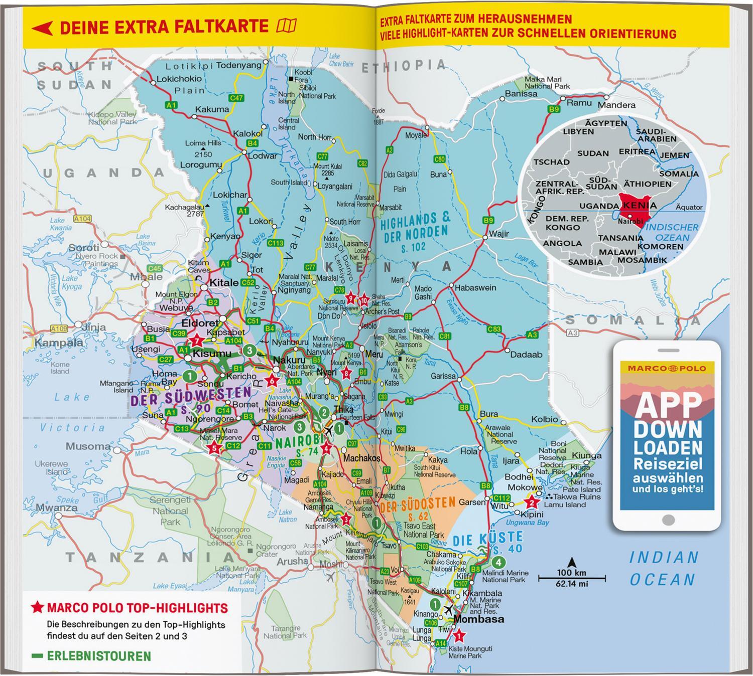 Bild: 9783829736978 | MARCO POLO Reiseführer Kenia | Ruth Asan (u. a.) | Taschenbuch | 2024