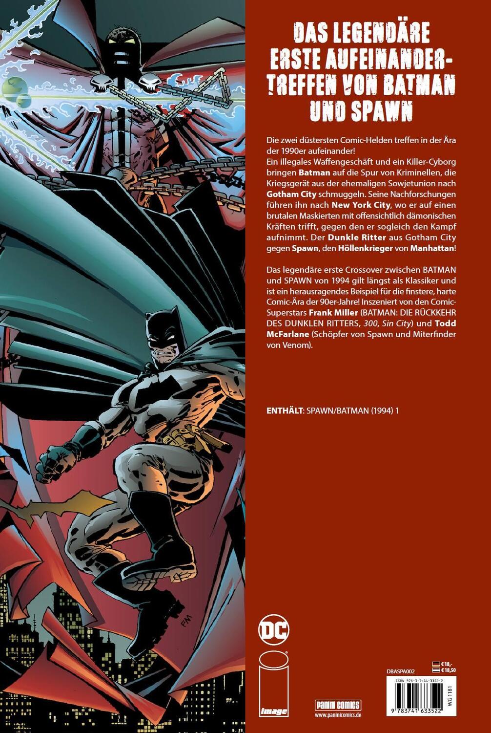 Rückseite: 9783741633522 | Batman/Spawn: Nacht über Manhattan | Frank Miller (u. a.) | Buch