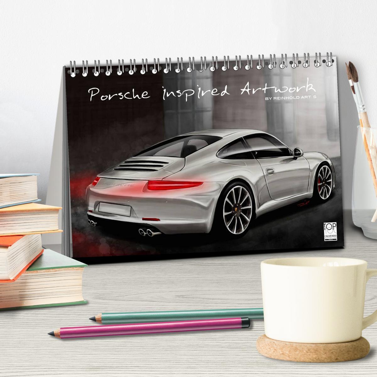 Bild: 9783435497973 | Porsche inspired Artwork by Reinhold Art´s (Tischkalender 2025 DIN...