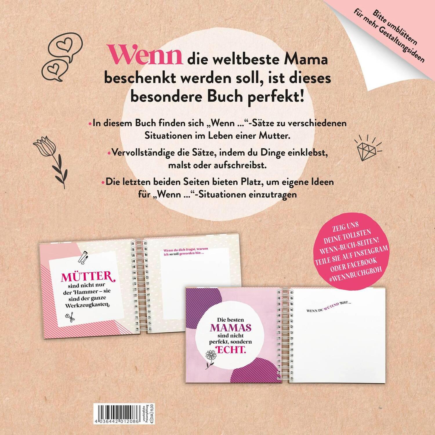 Bild: 4036442012086 | Wenn-Buch für die beste Mama der Welt | Groh Verlag | Notizbuch | 2024