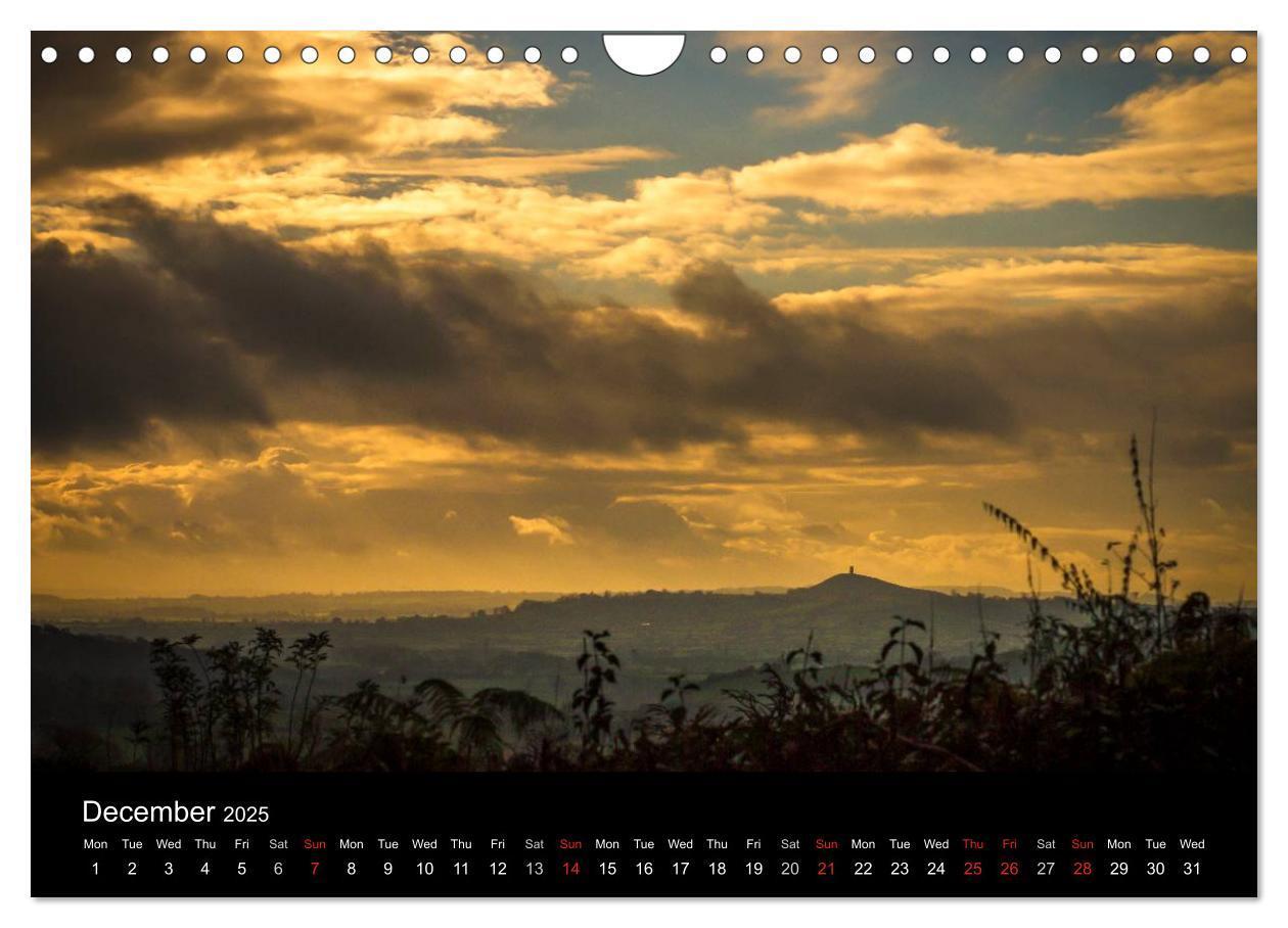 Bild: 9781325956593 | Glastonbury Tor (Wall Calendar 2025 DIN A4 landscape), CALVENDO 12...