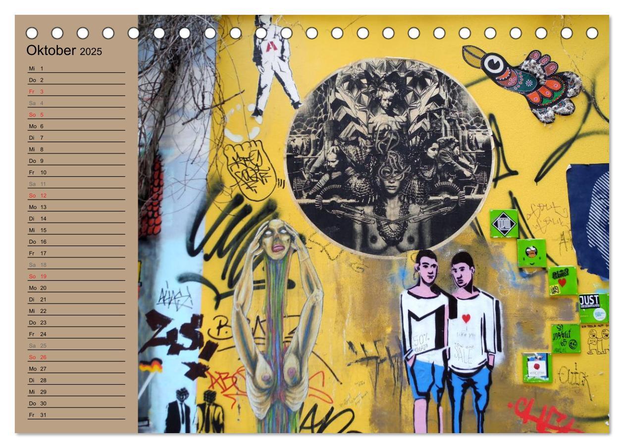 Bild: 9783435721252 | Street-Art Berlin (Tischkalender 2025 DIN A5 quer), CALVENDO...