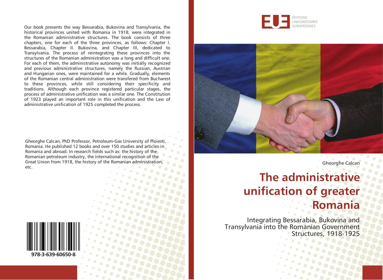 Cover: 9783639606508 | The administrative unification of greater Romania | Gheorghe Calcan