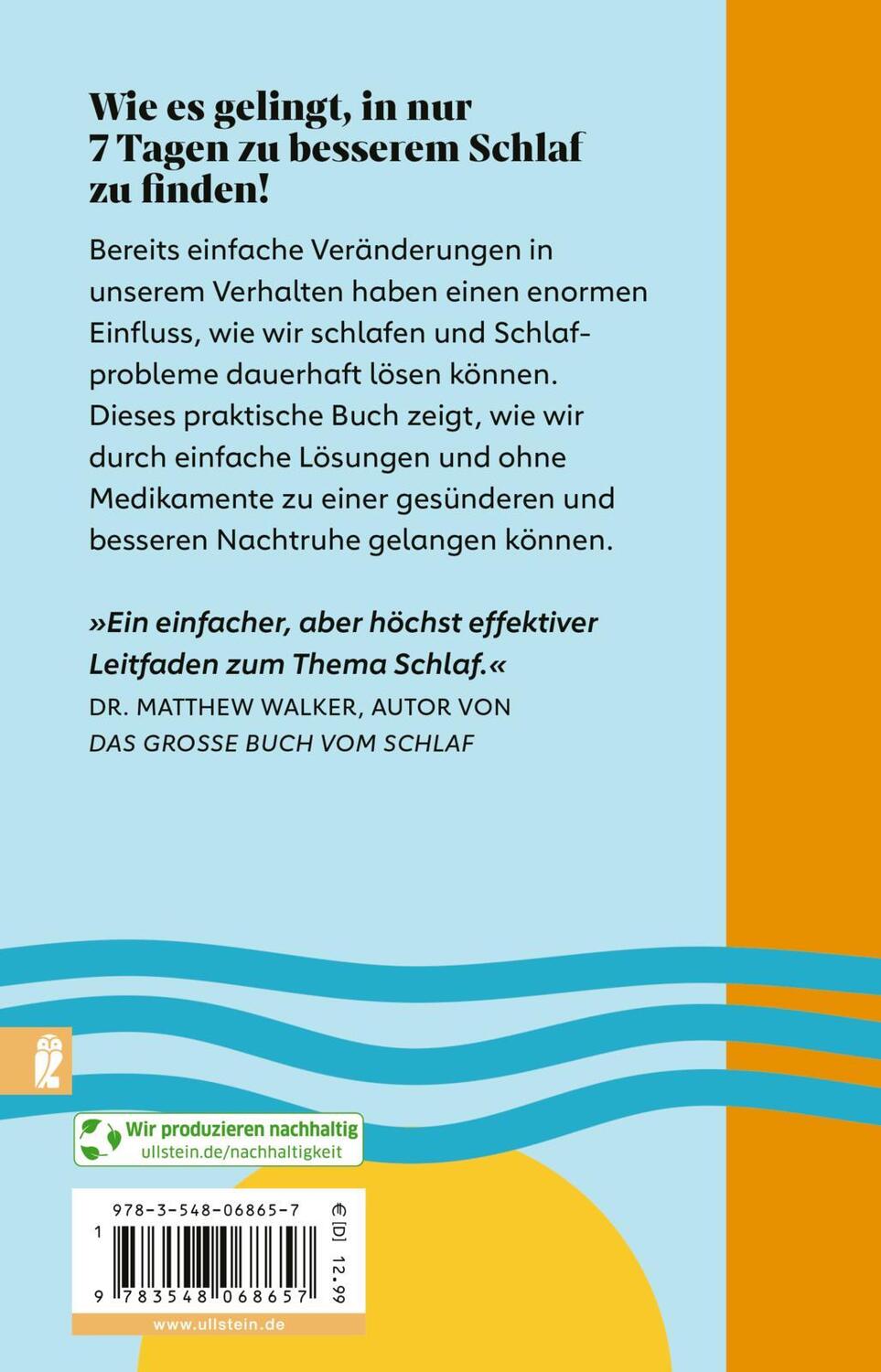 Rückseite: 9783548068657 | Das 7-Tage-Rezept für guten Schlaf | Aric Prather | Taschenbuch | 2024