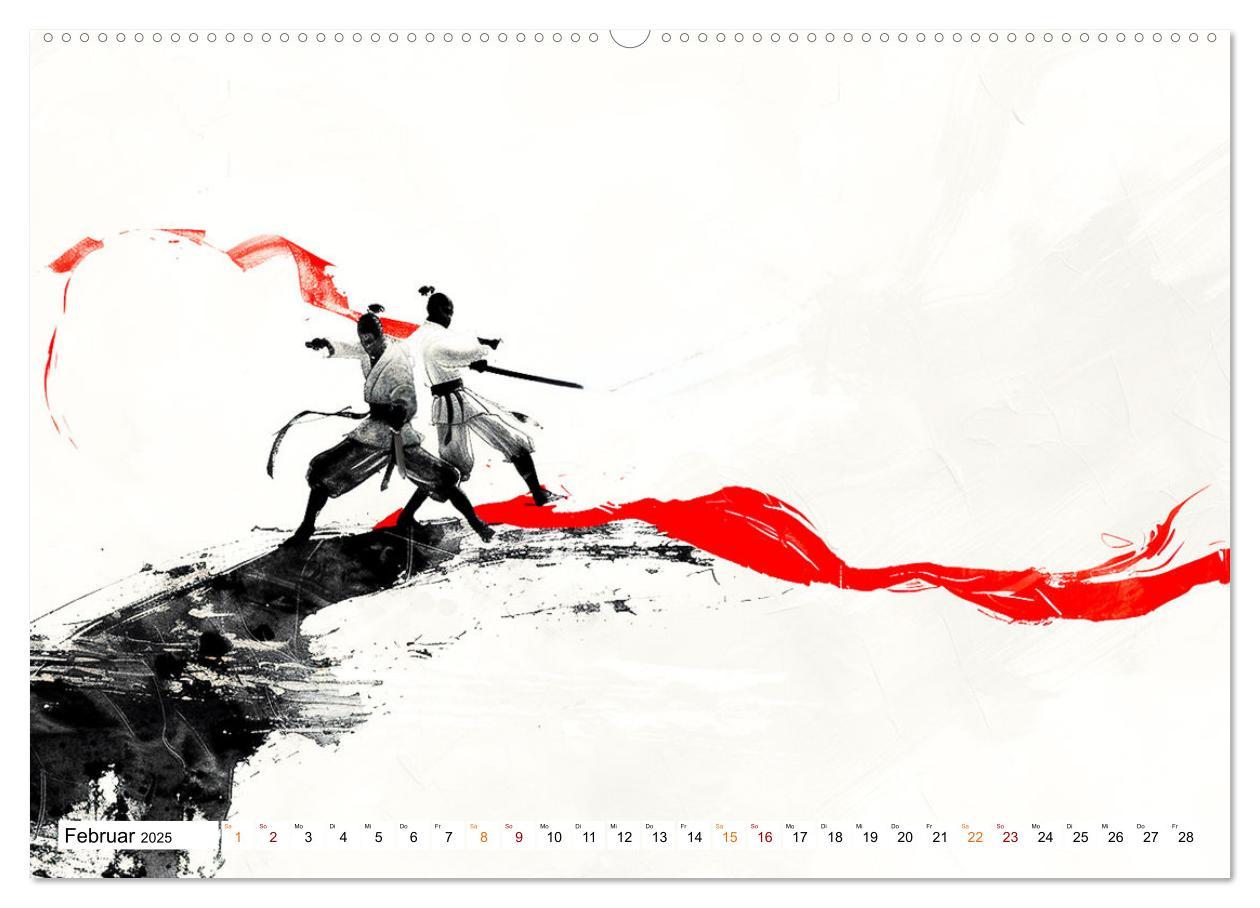 Bild: 9783383802089 | Samurai Illustrationen (Wandkalender 2025 DIN A2 quer), CALVENDO...