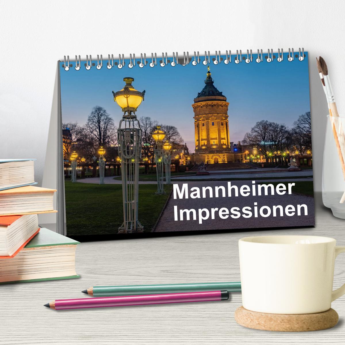 Bild: 9783435183555 | Mannheimer Impressionen. (Tischkalender 2025 DIN A5 quer), CALVENDO...