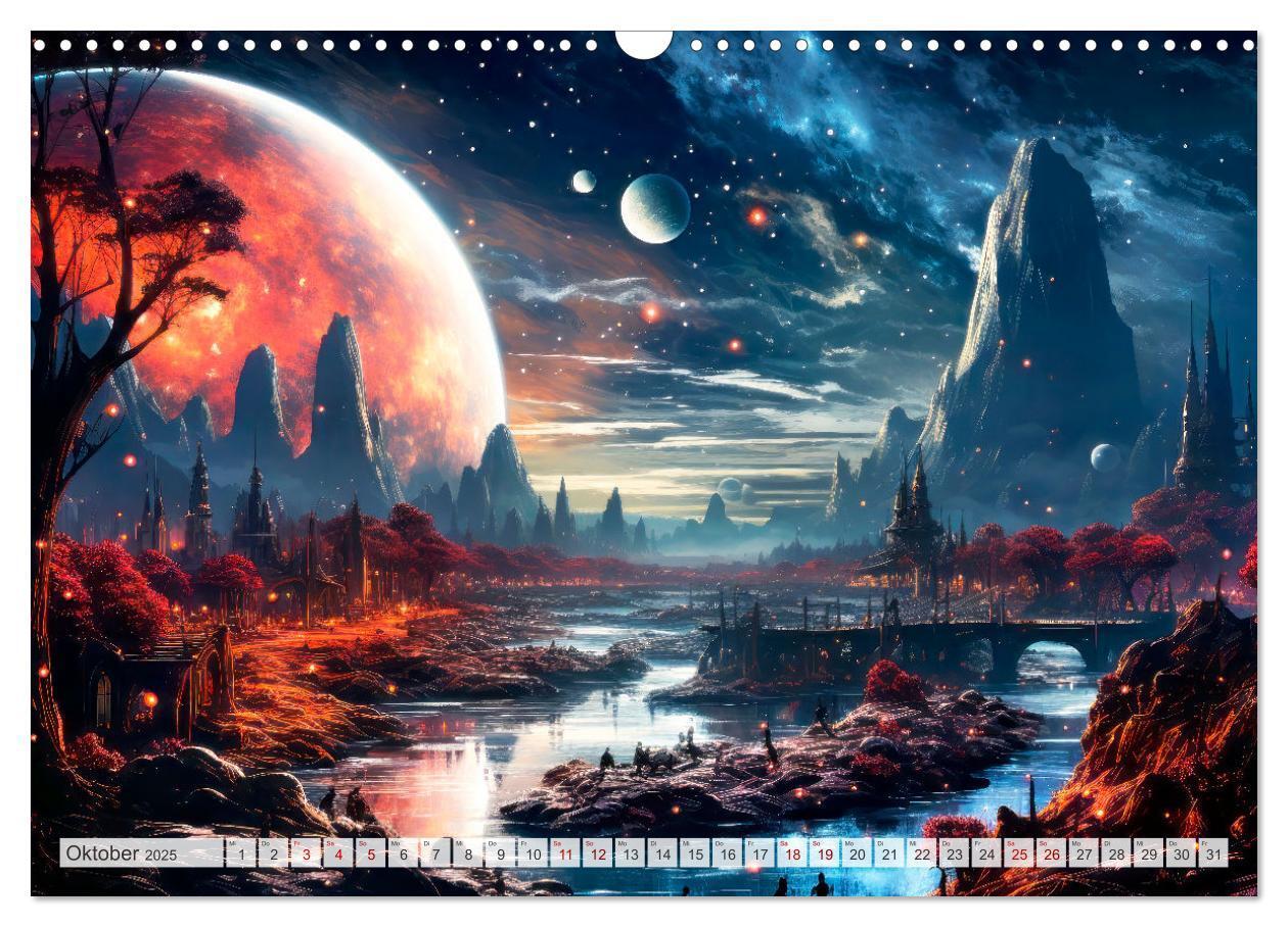 Bild: 9783383852428 | SCIENCE-FICTION Leben auf fernen Planeten (Wandkalender 2025 DIN A3...