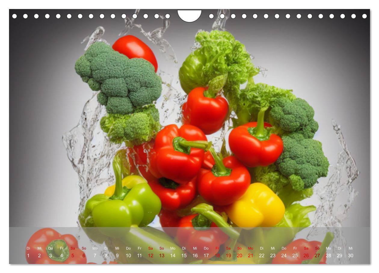 Bild: 9783435014309 | Der große Sprung - Obst und Gemüse tauchen (Wandkalender 2025 DIN...