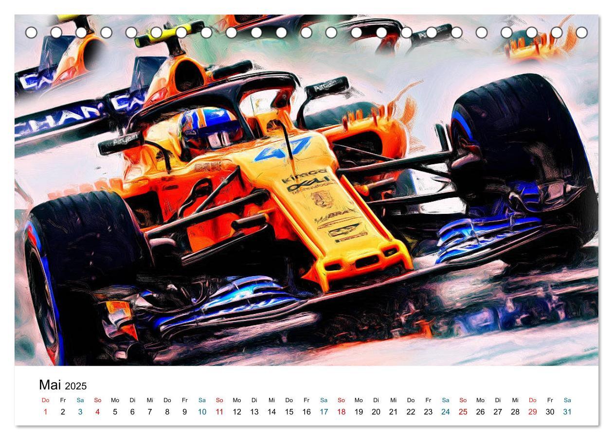 Bild: 9783435273874 | Königsklasse FORMEL 1 (Tischkalender 2025 DIN A5 quer), CALVENDO...