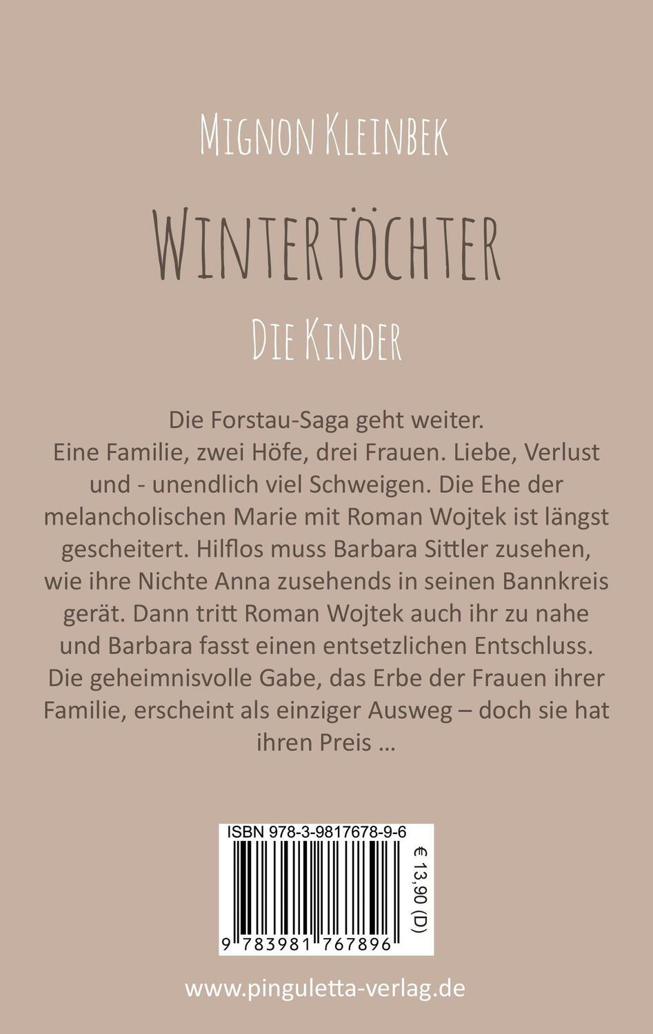 Bild: 9783981767896 | Wintertöchter - Die Kinder | Mignon Kleinbek | Taschenbuch | Deutsch