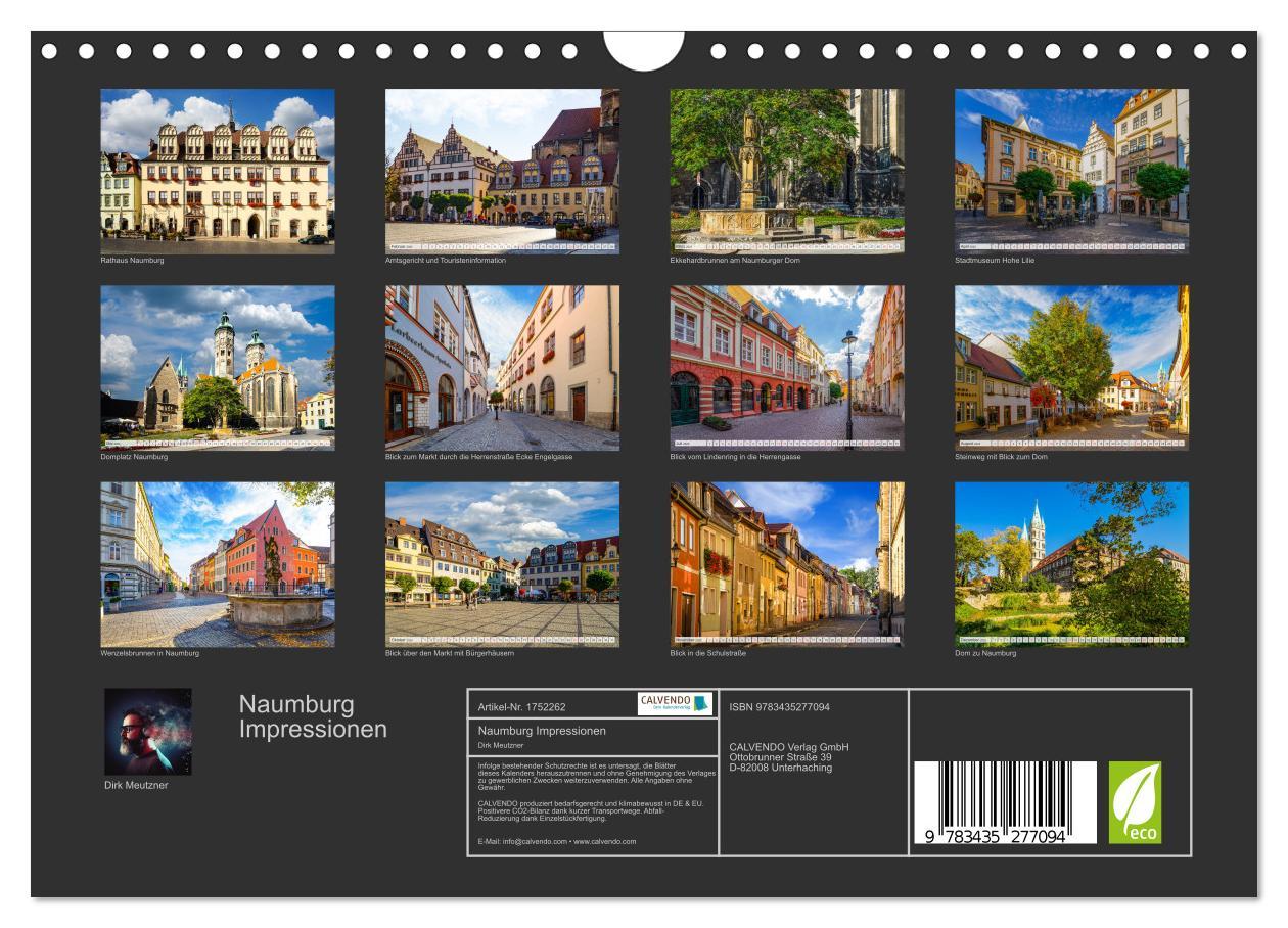 Bild: 9783435277094 | Naumburg Impressionen (Wandkalender 2025 DIN A4 quer), CALVENDO...