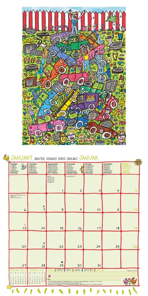 Bild: 4002725994073 | N NEUMANNVERLAGE - James Rizzi 2025 Broschürenkalender, 30x30cm,...