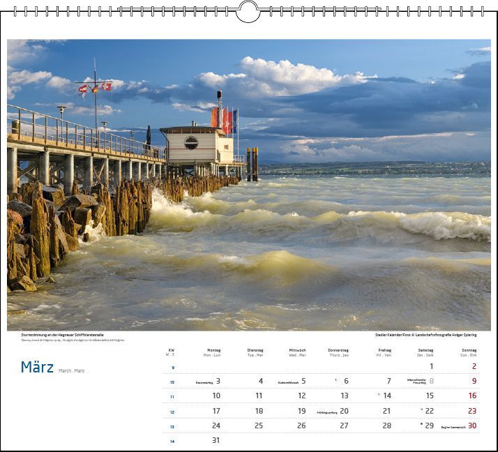 Bild: 9783861924036 | Malerischer Bodensee 2025 | Holger Spiering | Kalender | Spiralbindung